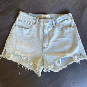 Abercrombie & Fitch Curve Love High Rise Mom Shorts